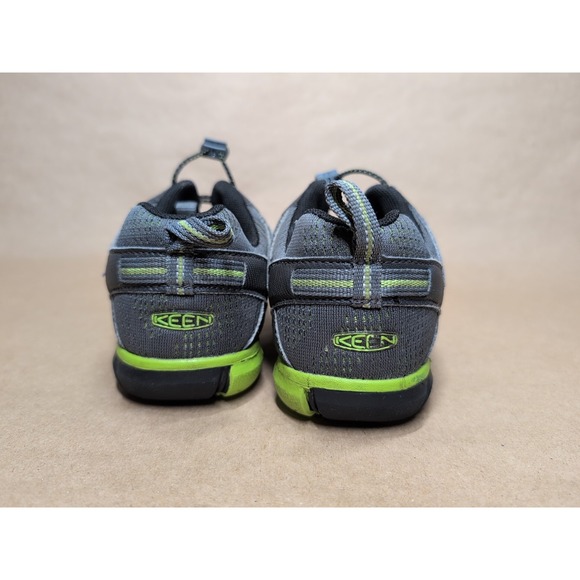 KEEN Kids Size 5 Chandler CNX Outdoor Lifestyle Shoes Hiking Grey Green Elastic - Picture 4 of 8